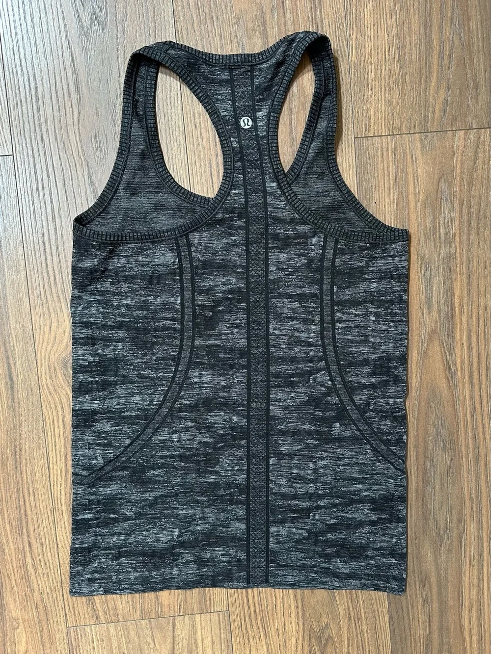 Lululemon Heathered Black Gray Racerback Tank - Picture 2 of 3